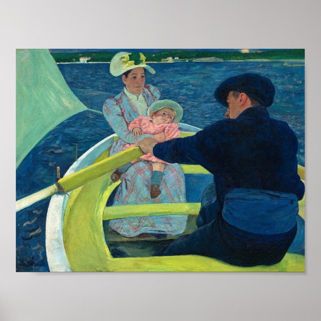 Boating Party av Mary Cassatt Poster (Framsidan)