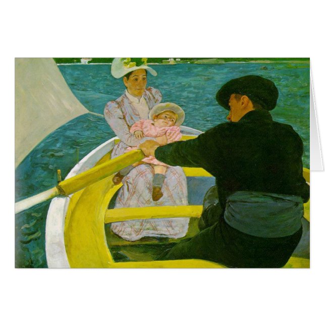 Boating Party, Mary Cassatt Hälsningskort (Framsidan Horizontal)