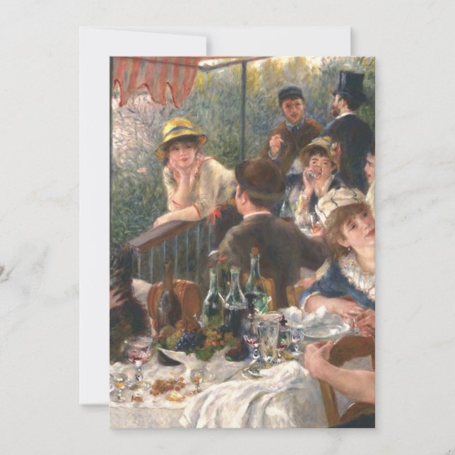 Boating Party Pierre Auguste Renoir Inbjudningar (Framsida)