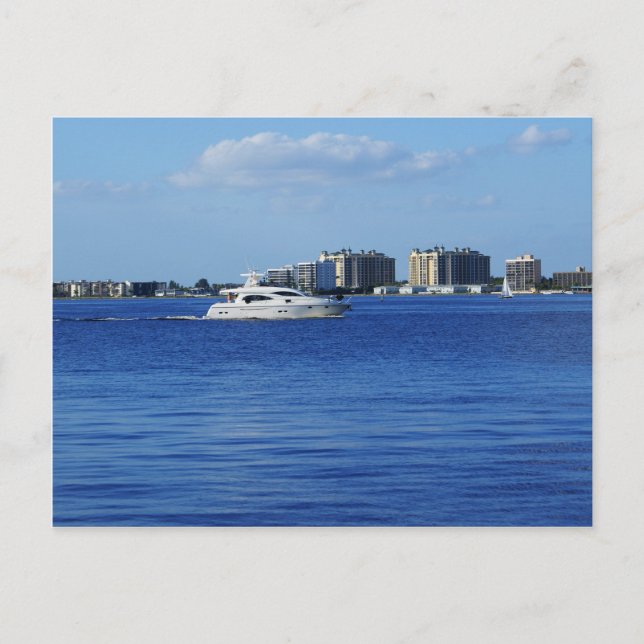 Boating Past Ft. Myers Vykort (Framsida)