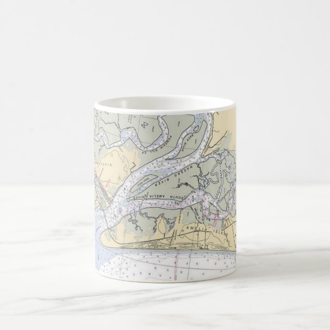 Boating Vatten of Amelia Island Florida Mugg (Center)