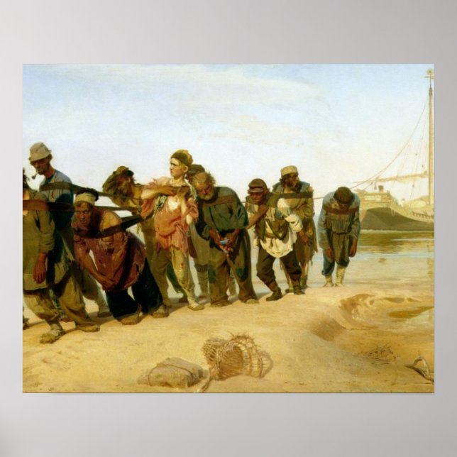 Boatmen på Volga, 1870-73 Poster (Framsidan)
