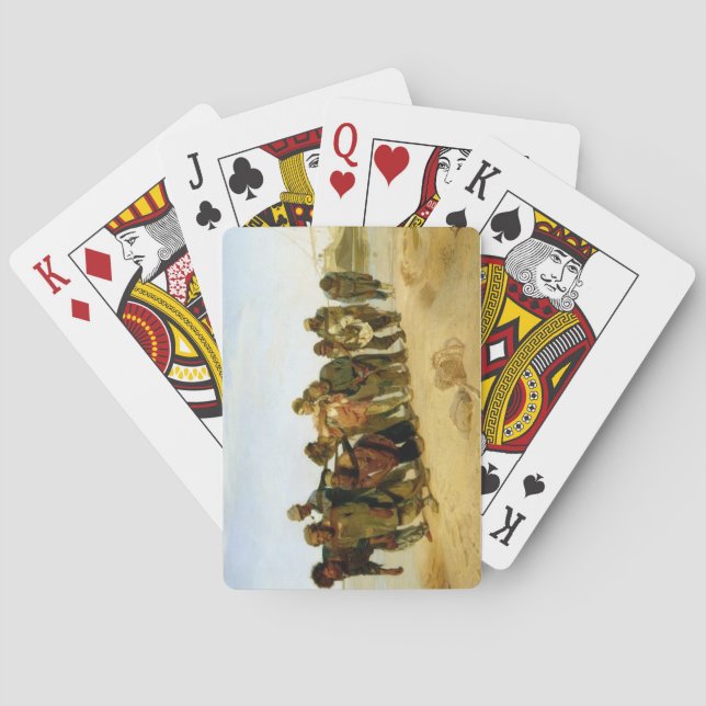 Boatmen på Volga, 1870-73 Spelkort (Baksidan)