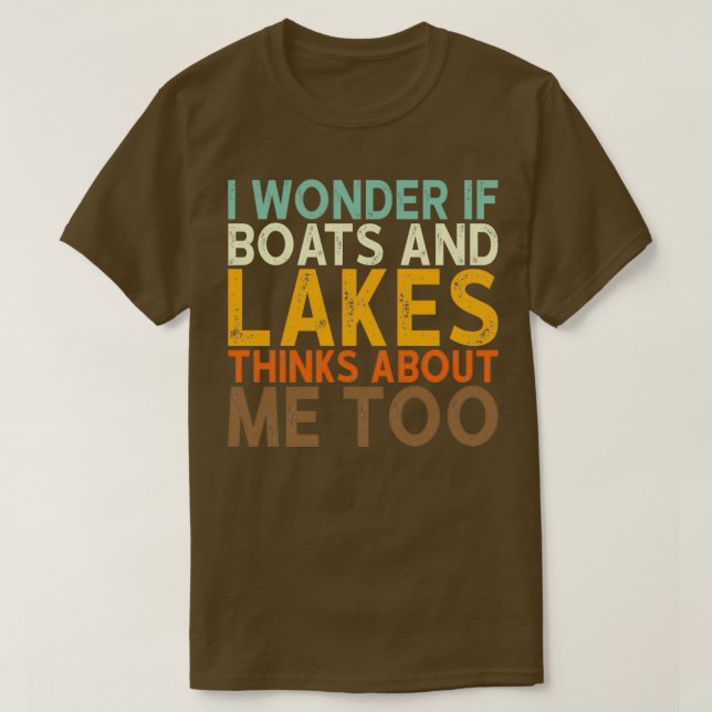 Boats And Lakes T Shirt (Design framsida)