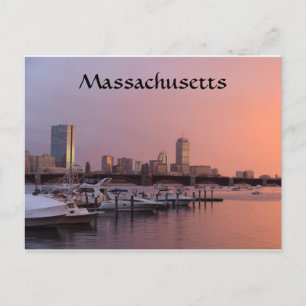 Boats at at Boston Massachusetts USA Vykort