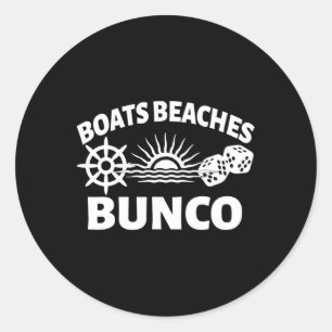 Boats Beacher Bunco Cruise Travel Girls Game Resa Runt Klistermärke