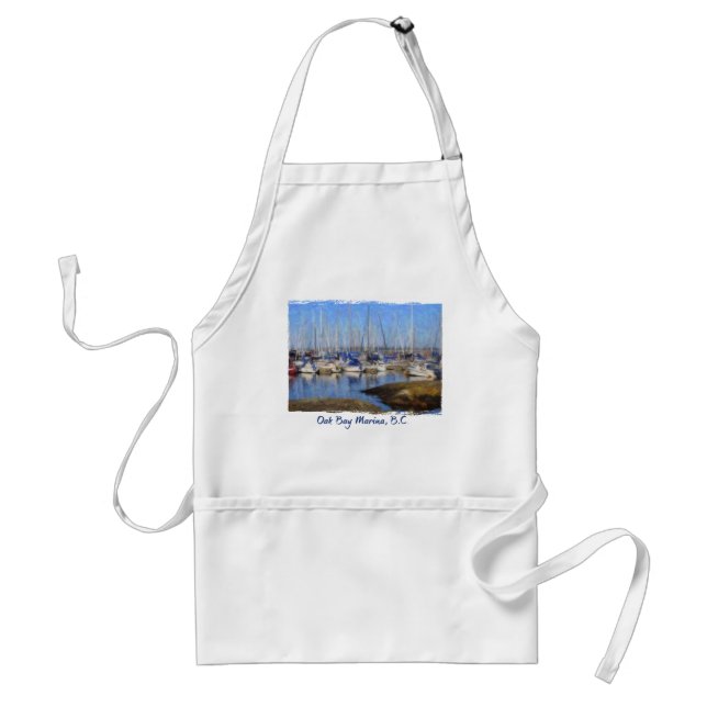 Boats, British Columbia Chef's Apron Förkläde (Framsidan)