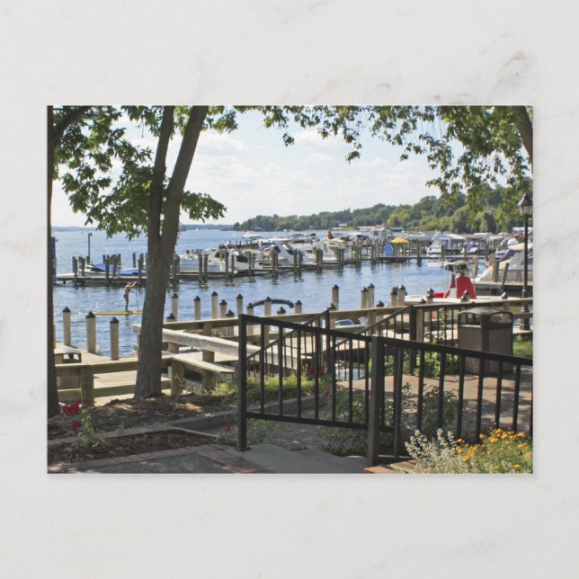 Boats Docked Vykort (Framsida)