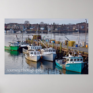 Boats Docking for the Nght in Portsmouth, NH Poster