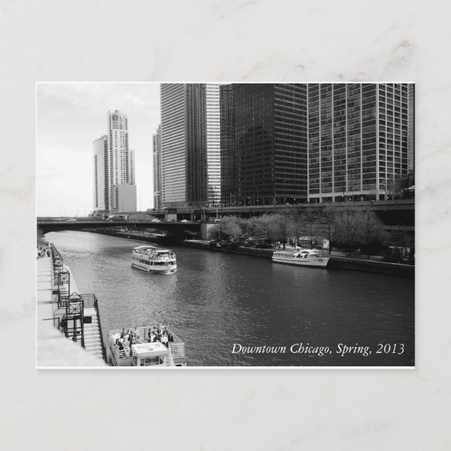 Boats Downtown, Chicago, Vår 2013 Vykort (Framsida)
