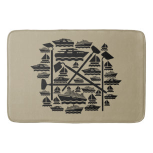 Boats & Hoes Bath Mat Badrumsmatta