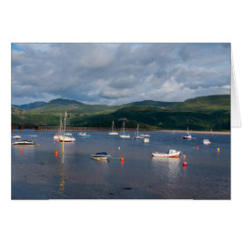 Boats i Barmouth Harbour Hälsningskort