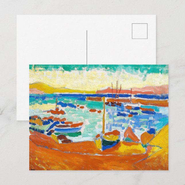 Boats i Collioure | Andre Derain | Vykort (Fram/baksida)