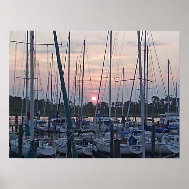 Boats i New Bern Poster (Framsidan)