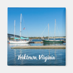Boats i Yorktown-floden Magnet