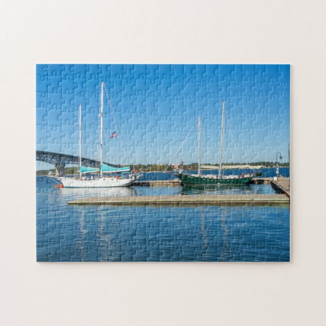 Boats i Yorktown-floden Pussel (Horisontell)