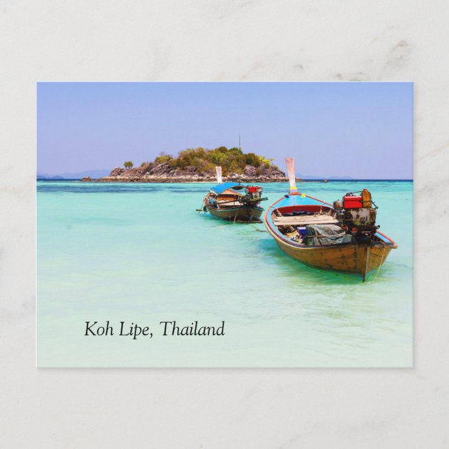 Boats, Koh Lipe, Thailand Vykort (Framsida)