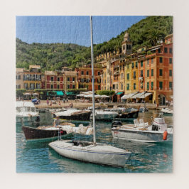 Boats of Portofino, Italien - 20 x 20 tum Pussel