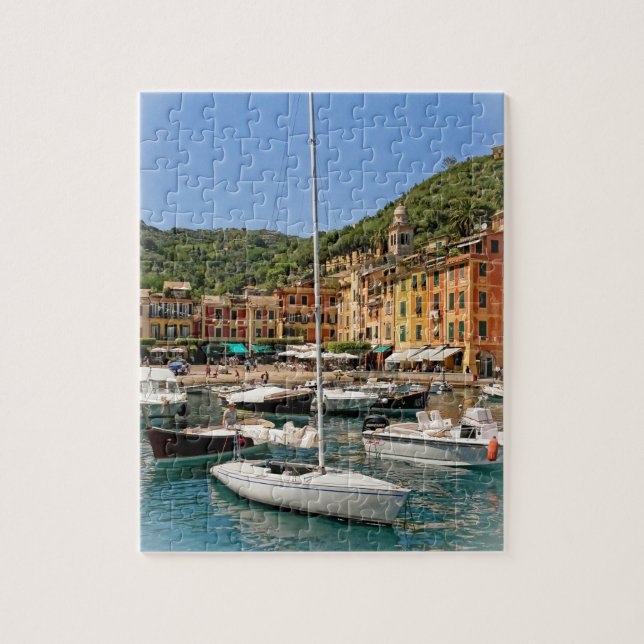 Boats of Portofino, Italien - 8 x 10 tum Pussel (Vertikal)