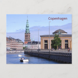 Boats på Frederiksholms-kanalen i Köpenhamn Vykort