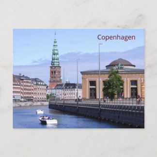 Boats på Frederiksholms-kanalen i Köpenhamn Vykort