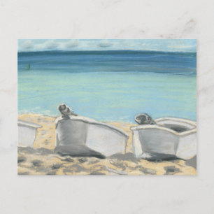Boats på Grande Anse-vykort Vykort