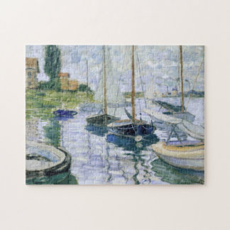 Boats på Rest Petit-Gennevilliers Monet Fine Art Pussel