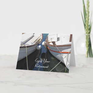 Boats Reflection Pension Card Kort