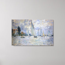 Boats Regatta i Argentina, av Claude Monet Canvastryck