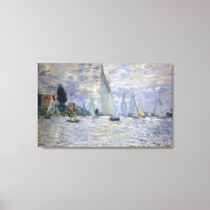 Boats Regatta i Argentina, av Claude Monet Canvastryck