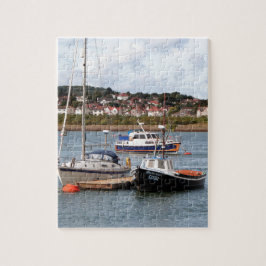 Boats vid floden Conwy (Wales) Pussel