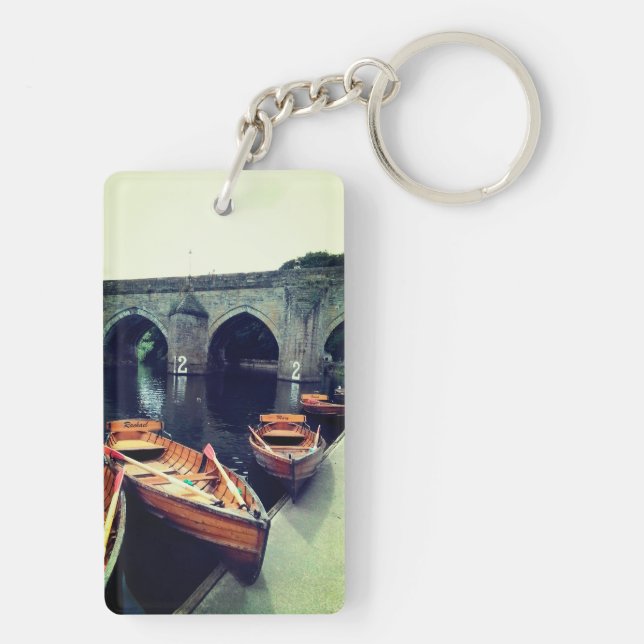 Boats vid floden Durham (Baksidan)