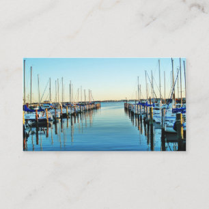 Boats vid Marina av Shirley Taylor Visitkort