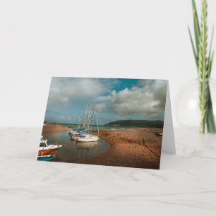 Boats vid Porlock Weir Kort