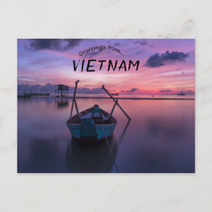 Boats vid Sunrise Phu Quoc Vietnam Vykort