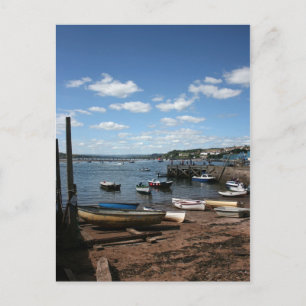 Boats vid Teignmouth Devon UK Vykort
