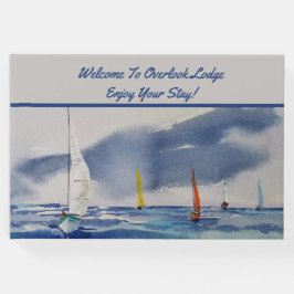 Boats Watercolor Rental Egendom Gästböcker
