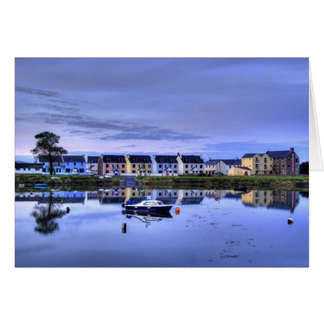 Boatyard Refltions Hälsningskort (Framsidan Horizontal)