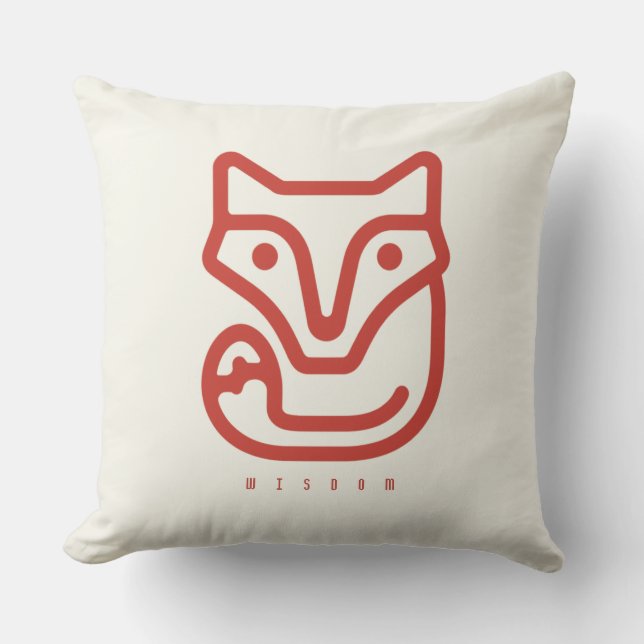 BOAZ Fox / Curiosity Icon Kudde (Framsida)