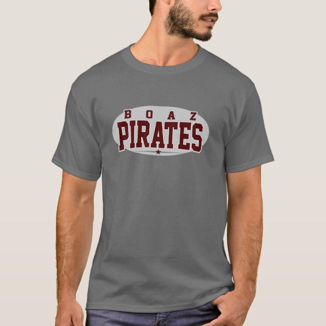 Boaz High School, Pirater Tee Shirt (Framsida)