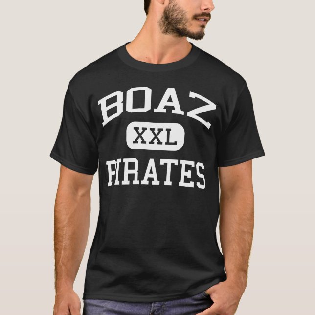 Boaz - pirater - Boaz högstadium - Boaz Alabama T-shirt (Framsida)