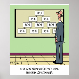 Bob är den enda i organisationsschemat poster