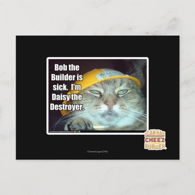 Bob Builder är sjuk Vykort (Framsida)