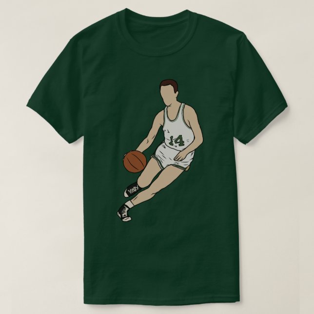 Bob Cousy Dribbling T Shirt (Design framsida)
