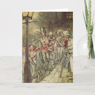 Bob Cratchit gick ner på Cornhill Helgkort