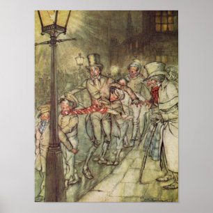 Bob Cratchit gick ner på Cornhill Poster