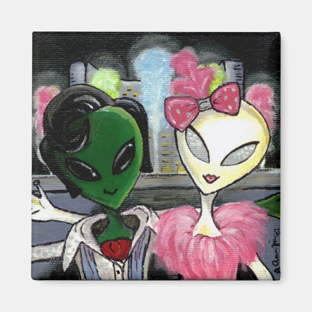 Bob & Jane Invade Las Vegas Magnet (Framsidan)