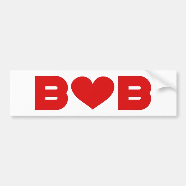 Bob Kärlek Bildekal (Framsidan)