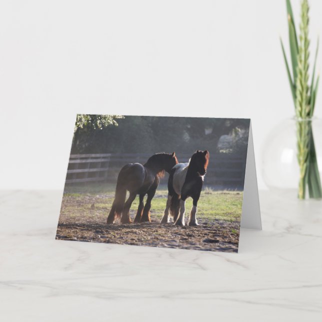 Bob Langrish | Två zigenare i bakgrundsbelysta Fäl Kort (Framsida)