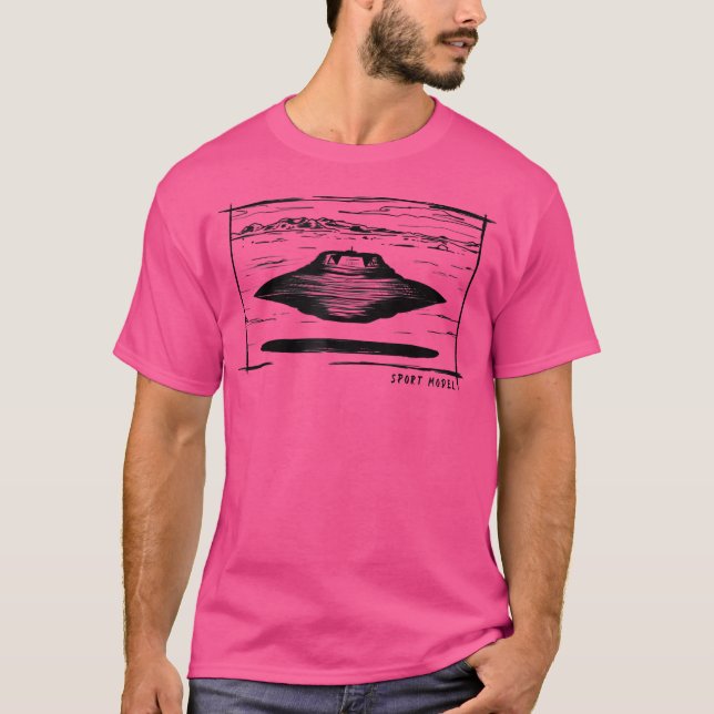 Bob Lazar Sport Model Uap Ufo T Shirt (Framsida)
